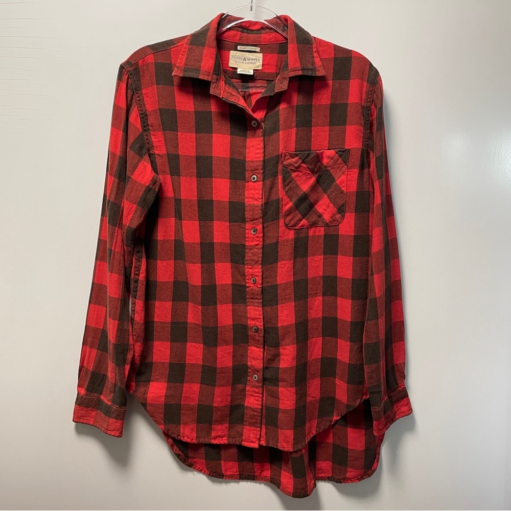 Denim & Supply Ralph Lauren L/S Boyfriend Cut Button Front Shirt